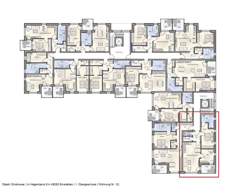 Wohnung W12 - Grundriss