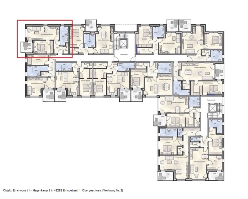 Wohnung W2 - Grundriss