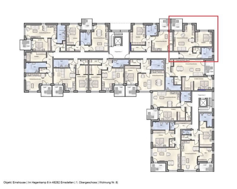 Wohnung W8 - Grundriss