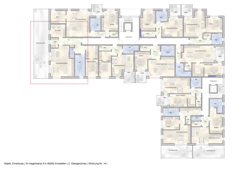 Wohnung W14 - Grundriss