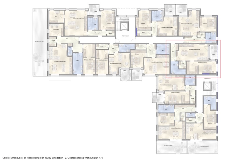 Wohnung W17 - Grundriss