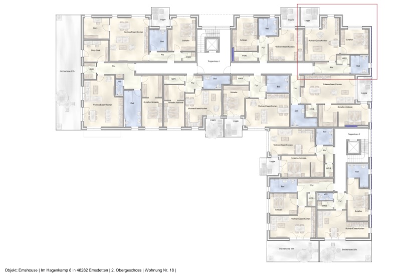 Wohnung W18 - Grundriss