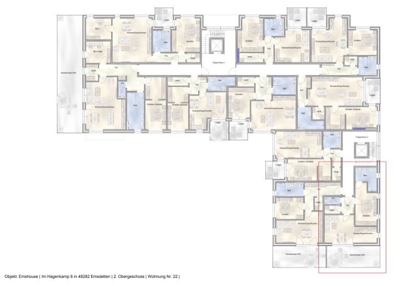 Wohnung W22 - Grundriss