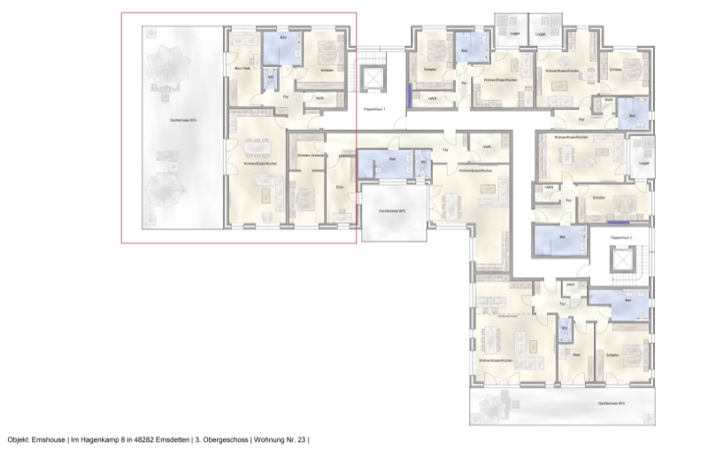 Wohnung W23 - Grundriss