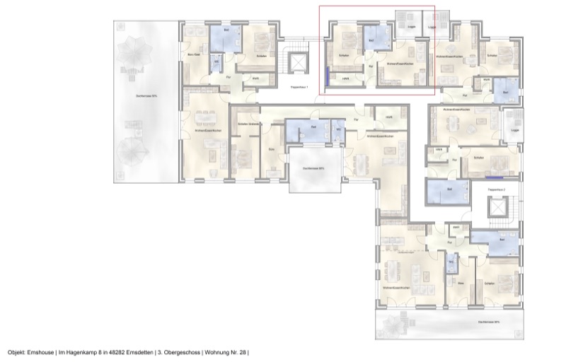 Wohnung W28 - Grundriss