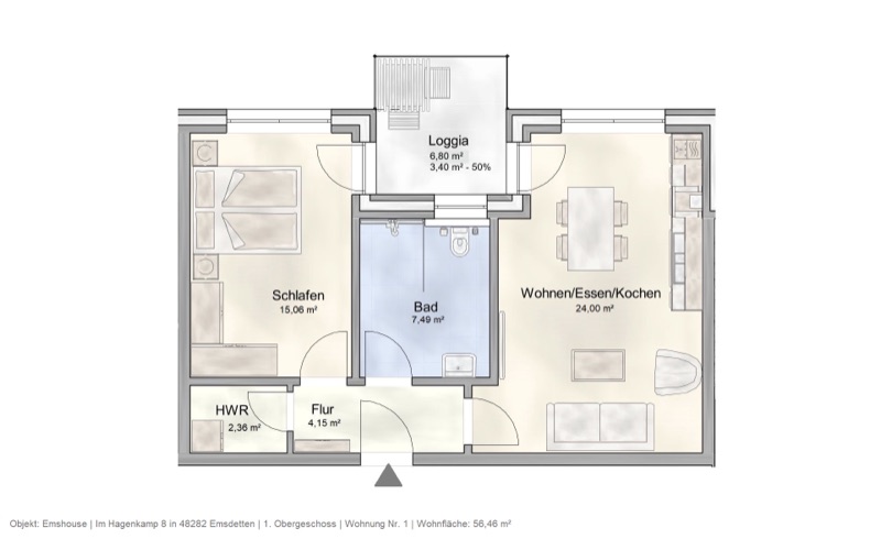 Wohnung W1 - Hauptbild