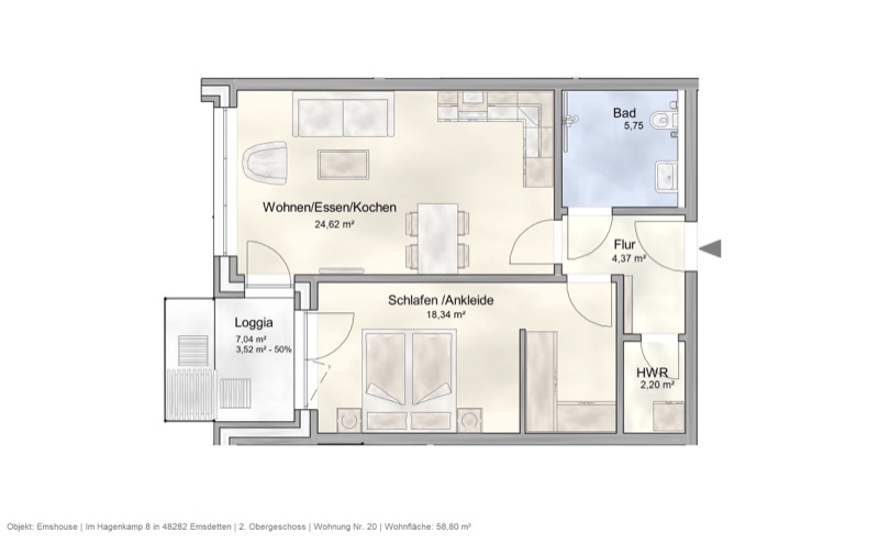 Wohnung W20 - Hauptbild